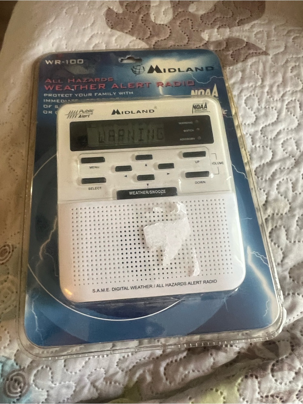 MIDLAND WR-100 All Hazard WEATHER ALERT RADIO NOAA SMS NEW